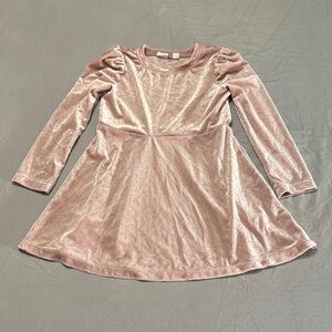 GAP Kids Pink Velvet Kids Dress - Size XS (4-5)